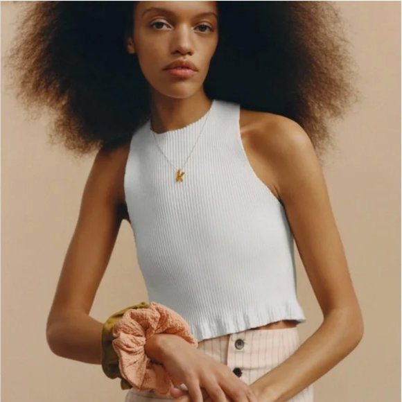 Zara Ribbed Top L - Picture 1 of 8